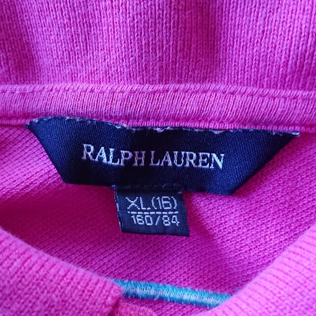 POLO RALPH LAUREN(ポロラルフローレン)のラルフローレン RALPH LAURENワンポイント ビックポニー ポロシャツ キッズ/ベビー/マタニティのキッズ服女の子用(90cm~)(Tシャツ/カットソー)の商品写真