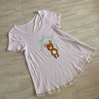 フランシュリッペ(franche lippee)の限定値下franchelippeeblackマリンくまパステルボーダーカットソー(Tシャツ(半袖/袖なし))