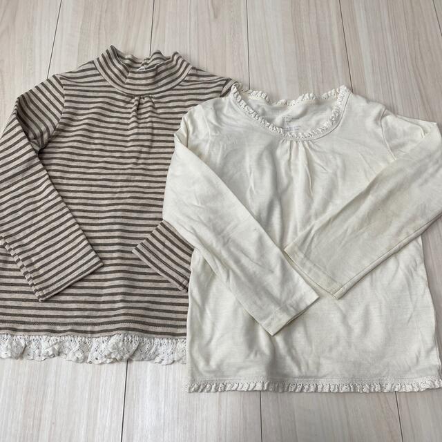 GLOBAL WORK(グローバルワーク)のナチュラル系　長袖　2点セット キッズ/ベビー/マタニティのキッズ服女の子用(90cm~)(Tシャツ/カットソー)の商品写真