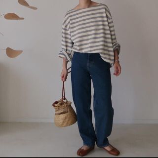 argue French Antique Border Pullover(カットソー(長袖/七分))