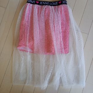 ジェニィ(JENNI)の<お値下げ！>JENNI　チュール付きスカート(size140)(スカート)