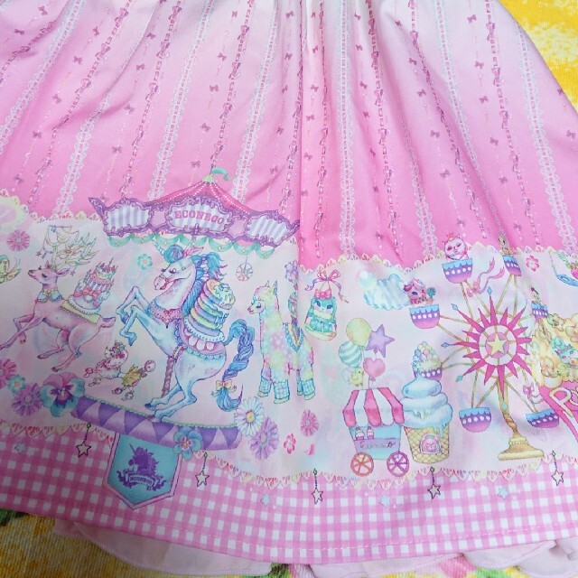 しまむら(シマムラ)のしまむら♥エコネコ♥ワンピース♥ピンク♥120cm キッズ/ベビー/マタニティのキッズ服女の子用(90cm~)(ワンピース)の商品写真