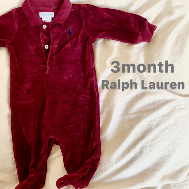Ralph Lauren(ラルフローレン)の<5月末まで売り切りセール> Ralph Lauren ベロア ロンパース  キッズ/ベビー/マタニティのベビー服(~85cm)(ロンパース)の商品写真