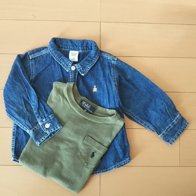 GAP(ギャップ)のギャップシャツ80 キッズ/ベビー/マタニティのベビー服(~85cm)(シャツ/カットソー)の商品写真