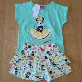 ディズニー(Disney)のキッズ 女の子 子供服 セットアップ Tシャツ キュロットスカート 90cm(その他)