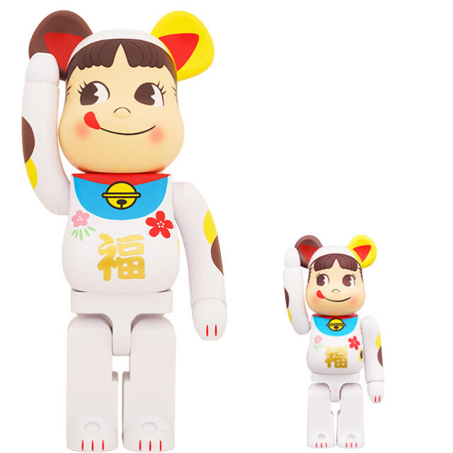 エンタメ/ホビーBE@RBRICK 招き猫 ペコちゃん 福 100%＆400% ベアブリック