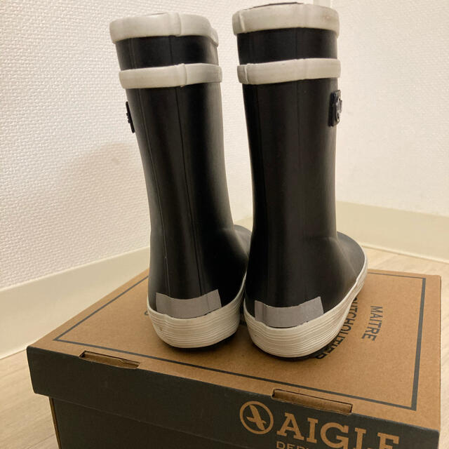 AIGLE(エーグル)の値下げ　AIGLE レインブーツ キッズ/ベビー/マタニティのベビー靴/シューズ(~14cm)(長靴/レインシューズ)の商品写真