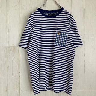 フレッドペリー(FRED PERRY)のフレッドペリー FRED PERRY ボーダー ポケットTシャツ  古着(Tシャツ/カットソー(半袖/袖なし))