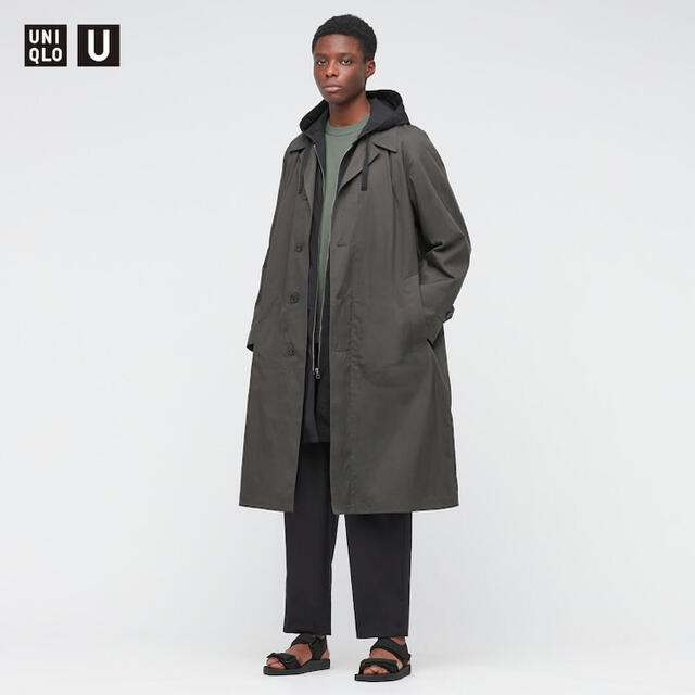 UNIQLO U ステンカラーコート 2021 S/S ユニクロ ユー L 【おトク