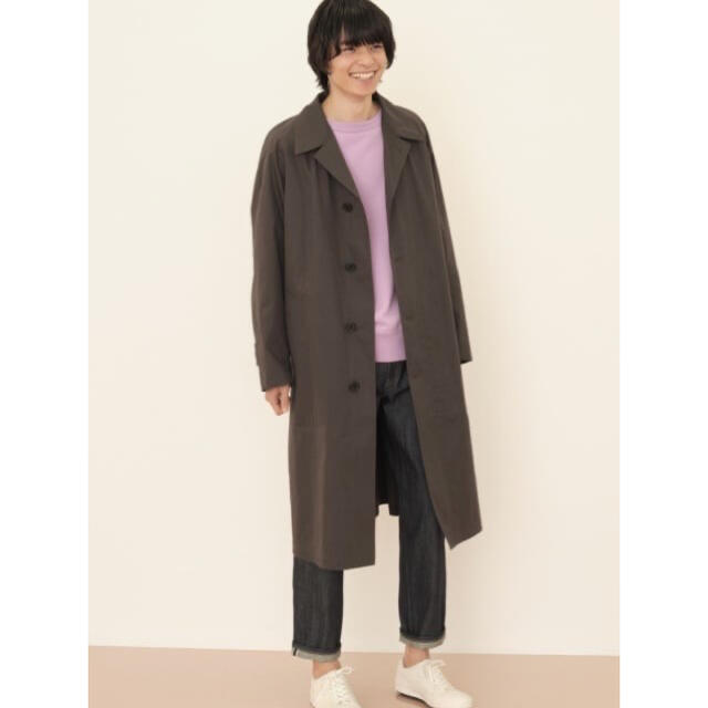 美品　UNIQLO ステンカラーロングコート　S