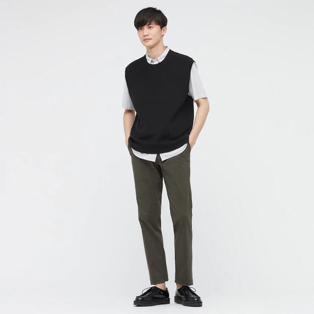 UNIQLO(ユニクロ)のウォッシャブルオーバーサイズニットベスト メンズのトップス(ベスト)の商品写真