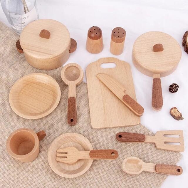 【再入荷】おままごと　木製　キッチンセット　kitchenware 1