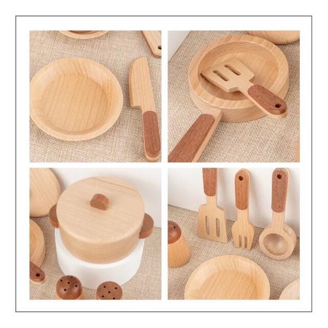 【再入荷】おままごと　木製　キッチンセット　kitchenware 5