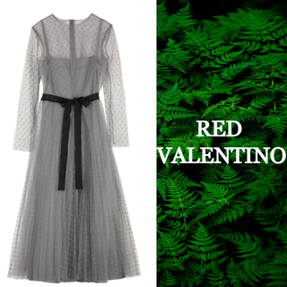 レッドヴァレンティノ(RED VALENTINO)の★SALE☆【RED VALENTINO】プリーツチュールワンピース(ロングワンピース/マキシワンピース)