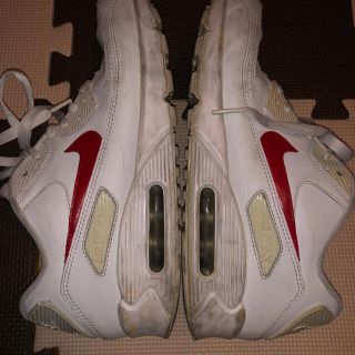 ナイキ(NIKE)のNIKE AIRMAX 90 白 オールレザー リメイク sneaker (スニーカー)