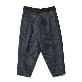 ドゥルカマラ(Dulcamara)のPaisley Jacquard Wool Himo Pants (NAVY)(スラックス)