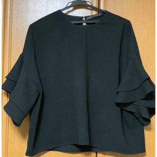 ザラ(ZARA)のZARA   袖フリルブラウス(シャツ/ブラウス(半袖/袖なし))