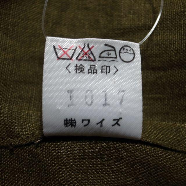 Y's ワイズ  ベルトデザイン ジャケット 麻 カーキ（株）ワイズ 初期タグ 4