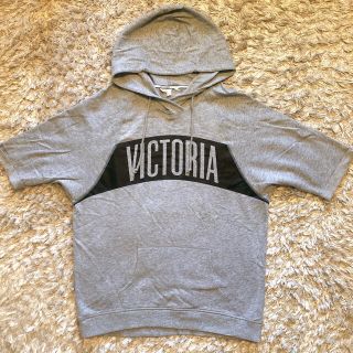 ヴィクトリアズシークレット(Victoria's Secret)の【美品】VICTORIA’S SECRET　半袖パーカー(パーカー)