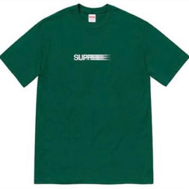 supreme motion logo tee dark green