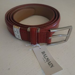 バルマン(BALMAIN)の新品 未使用 BALMAIN バルマン レザーベルト 最高級 メンズ (ベルト)