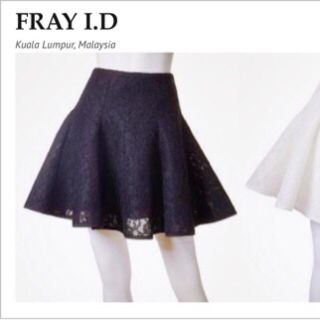 フレイアイディー(FRAY I.D)のFRAY I.D◎ボリュームレースミニフレアSK(ミニスカート)