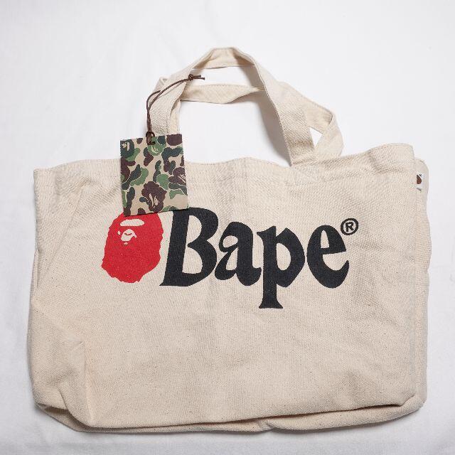 A BATHING APE(アベイシングエイプ)のA BATHING APE　エコバッグ　ベージュ レディースのバッグ(エコバッグ)の商品写真