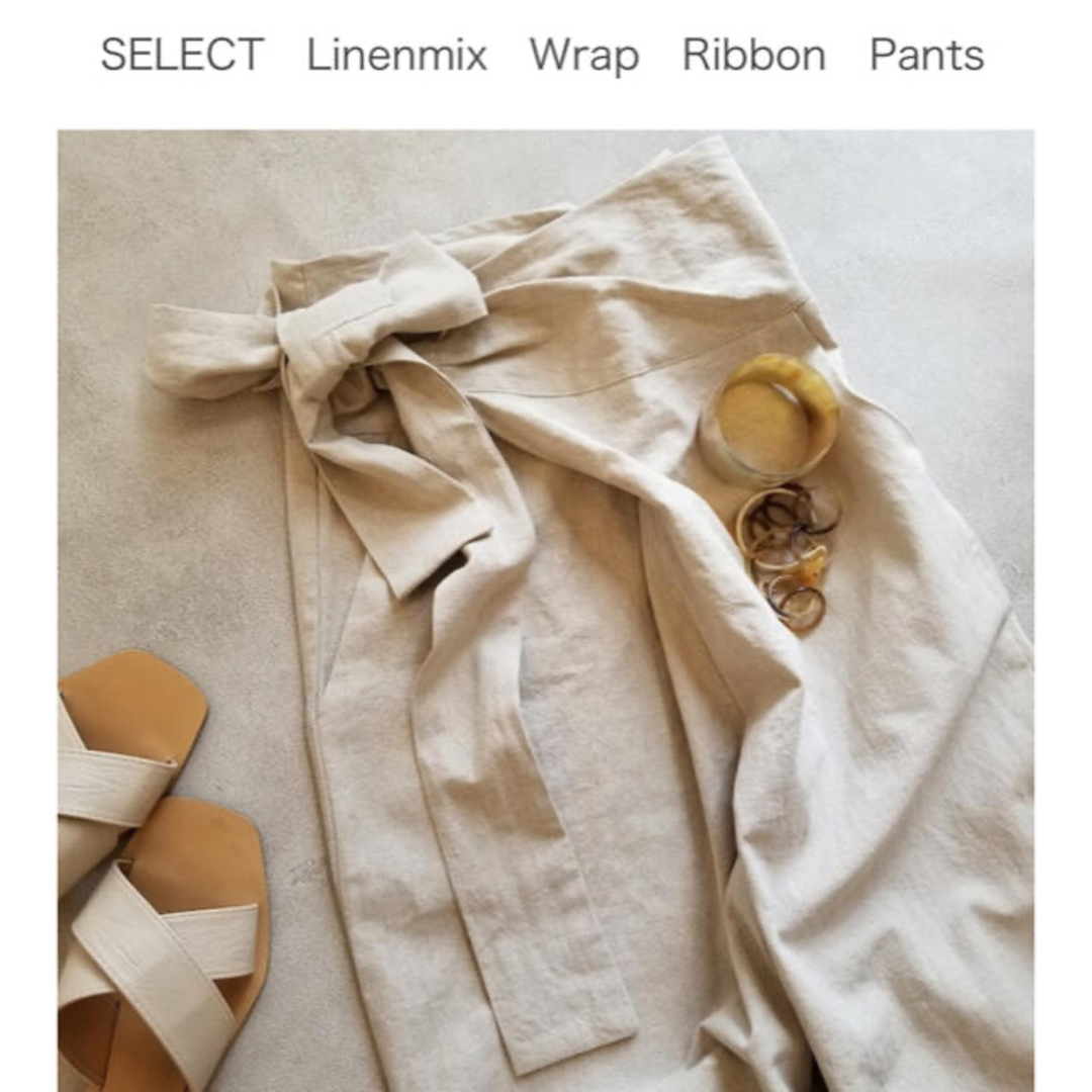 aries(アリエス)のaries✰︎linenmix wrap ribbon pants✰︎送料込み レディースのパンツ(その他)の商品写真