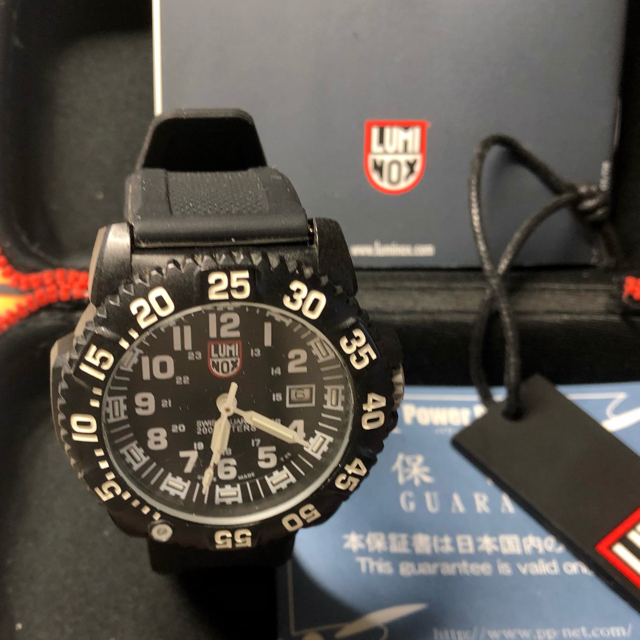 腕時計(アナログ)LUMINOXカラーマークシリーズR e f3051バッテリ交換美品46200円
