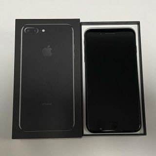 アップル(Apple)の【美品】iPhone 7 Plus 128GB ジェットブラック(スマートフォン本体)