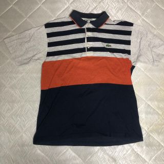 ラコステ(LACOSTE)の【良品】 LACOSTE ボーダー ポロシャツ(ポロシャツ)