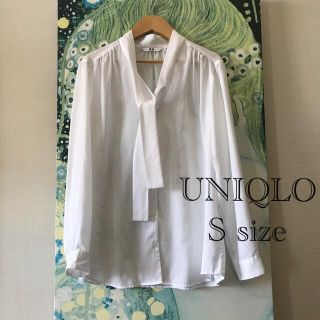 ユニクロ(UNIQLO)のレーヨンボウタイブラウス(シャツ/ブラウス(長袖/七分))