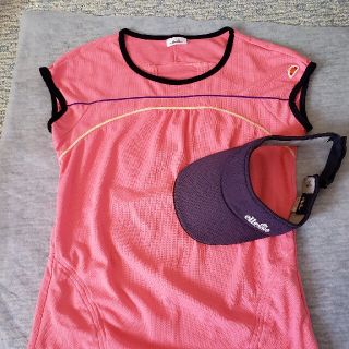 エレッセ(ellesse)のエレッセ　シャツ&サンバイザー　テニス・バドミントン(ウェア)