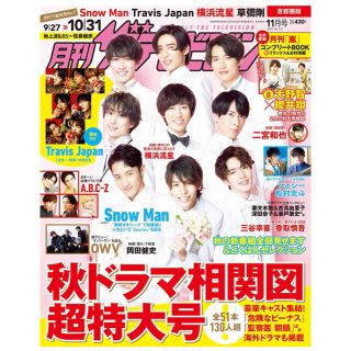 月刊ザ・テレビジョン 11月号 2020 9/27→10/31(音楽/芸能)