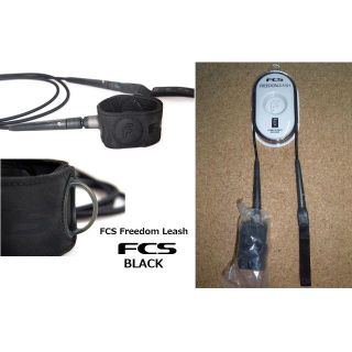 FCS 6' Freedom Leash カラー　ブラック(サーフィン)