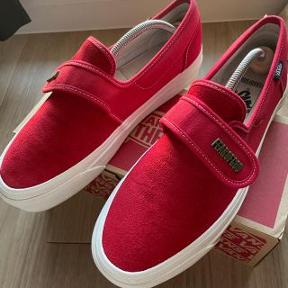 ヴァンズ(VANS)のVans Fear of God コラボスリッポン レッド(スニーカー)