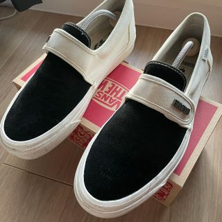 ヴァンズ(VANS)のVans Fear of God コラボ スリッポン ブラックホワイト(スニーカー)