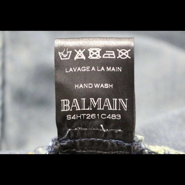 BALMAIN(バルマン)の【美品】バルマン BALMAIN デニムジャケット Gジャン メンズ メンズのジャケット/アウター(Gジャン/デニムジャケット)の商品写真