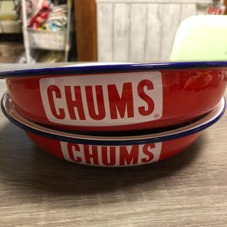 チャムス(CHUMS)のCHUMS チャムス ホーロープレート2枚セット(食器)