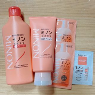 ミノン(MINON)のミノン 薬用ヘアシャンプー(120ml) コンディショナー(120ml)未使用(シャンプー/コンディショナーセット)