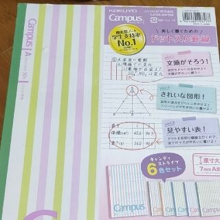 コクヨ(コクヨ)のキャンパスノート(ドット入り罫線)(ノート/メモ帳/ふせん)