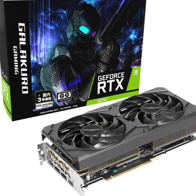 グラフィックボード 玄人志向 GG-RTX3070-E8GB/OC/DF2柏-