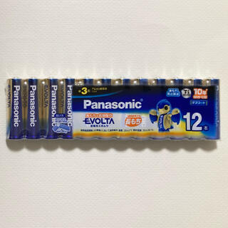 パナソニック(Panasonic)のPanasonicアルカリ乾電池エボルタevolta 単3形12本(日用品/生活雑貨)