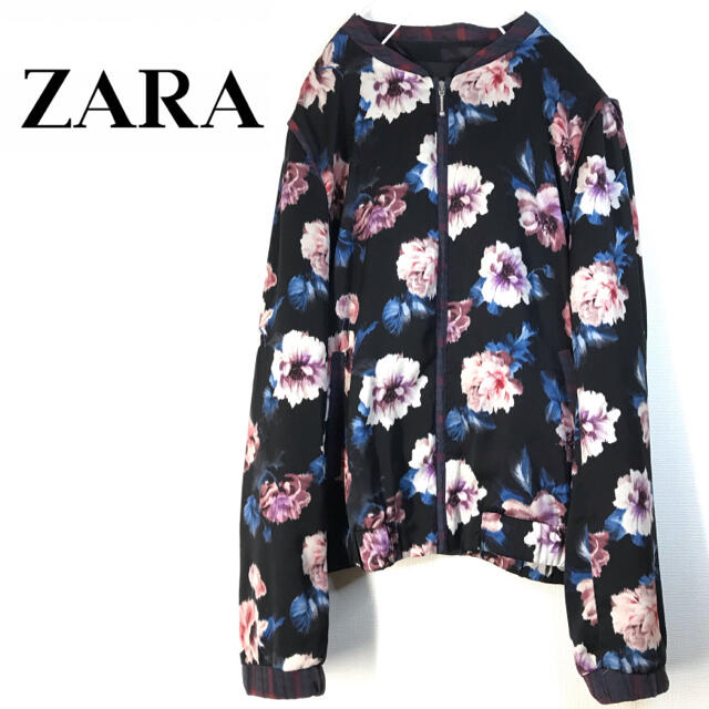 ZARA  ザラ  TRAFALUC  花柄ブルゾン