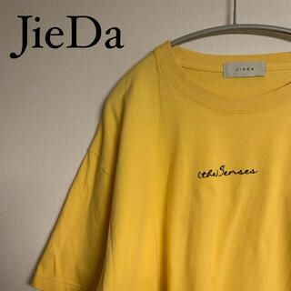 ジエダ(Jieda)のJieDa ジエダ バックプリント Tシャツ イエロー(Tシャツ/カットソー(半袖/袖なし))