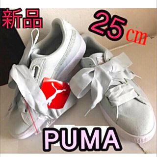 PUMA  お洒落、可愛い♡ミント　リボン、スニーカー　大きいサイズ(スニーカー)