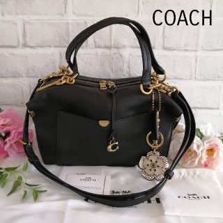 コーチ(COACH)の美品★COACH  コーチ★ダルラ　2wayハンド/ショルダーバッグ  ブラック(ショルダーバッグ)