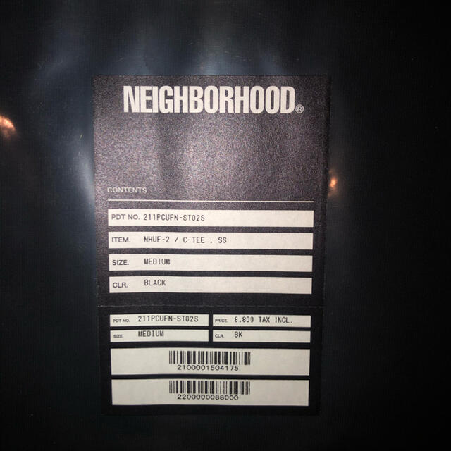 Undefeated Neighborhood NHUF-2/C-Tee 黒M