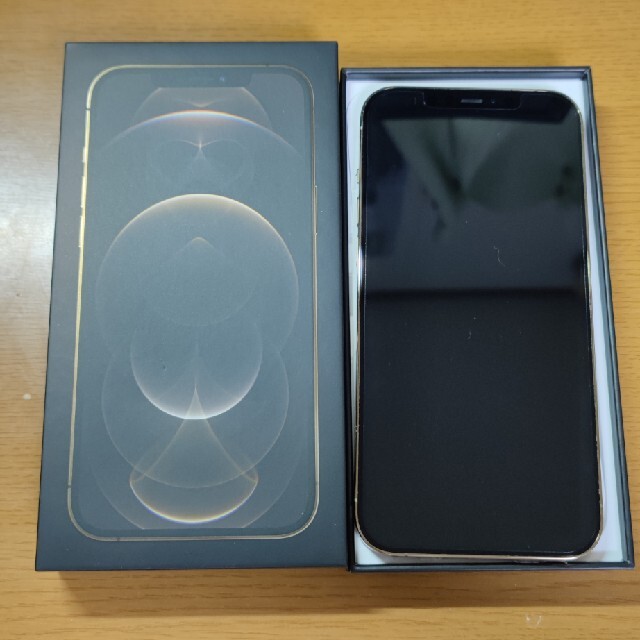極美品A）iPhone 12 Pro MAX 香港版 256GB 金色 - スマートフォン本体