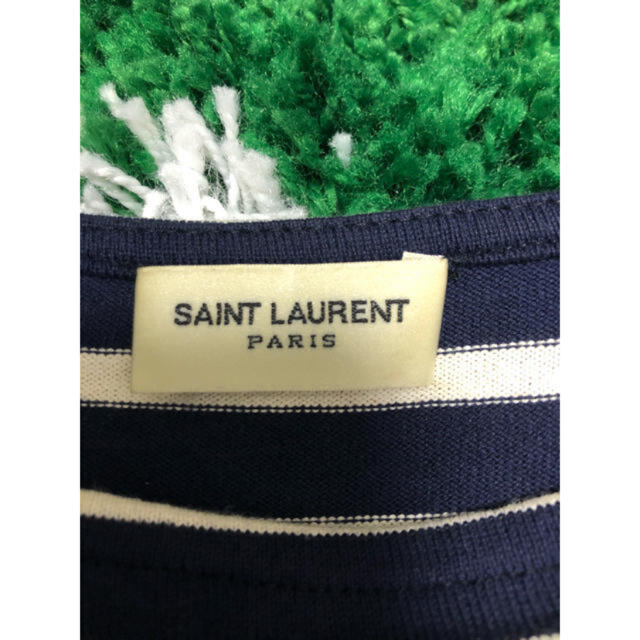 Saint Laurent(サンローラン)のSaint Laurent Paris ボーダー　ロングTシャツ メンズのトップス(Tシャツ/カットソー(七分/長袖))の商品写真